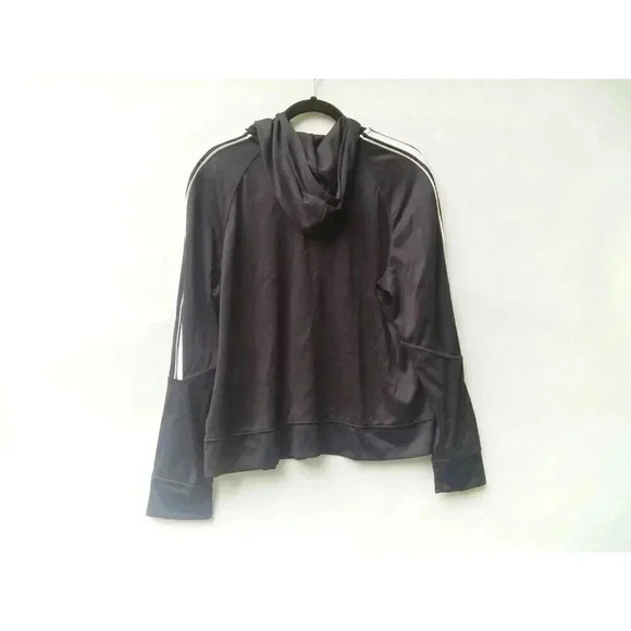 ATHLETIC WORKS BLACK FULL ZIP HOODED ATHLETIC JACKET WOMENS XL(16/18) - Picture 2 of 3